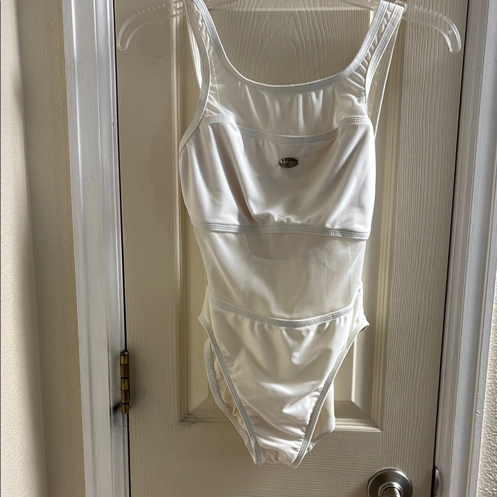 Vintage White One-Piece Swimsuit